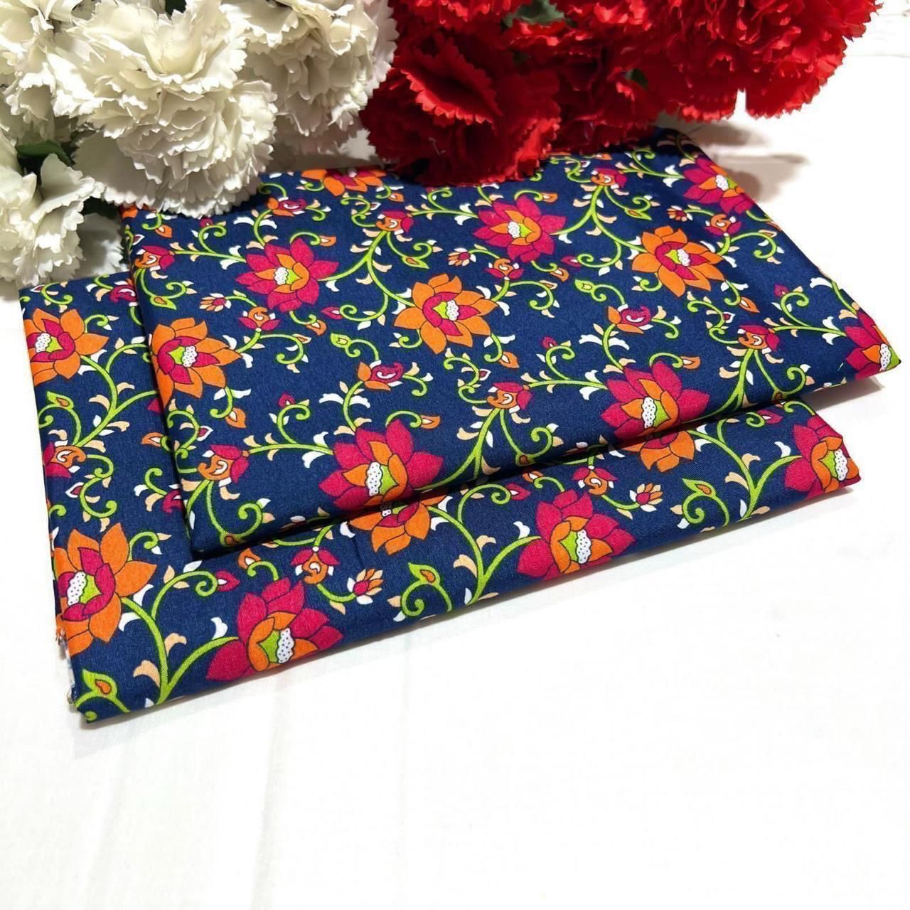 POLO COTTON 2PC FLORAL PRINT'S 3D