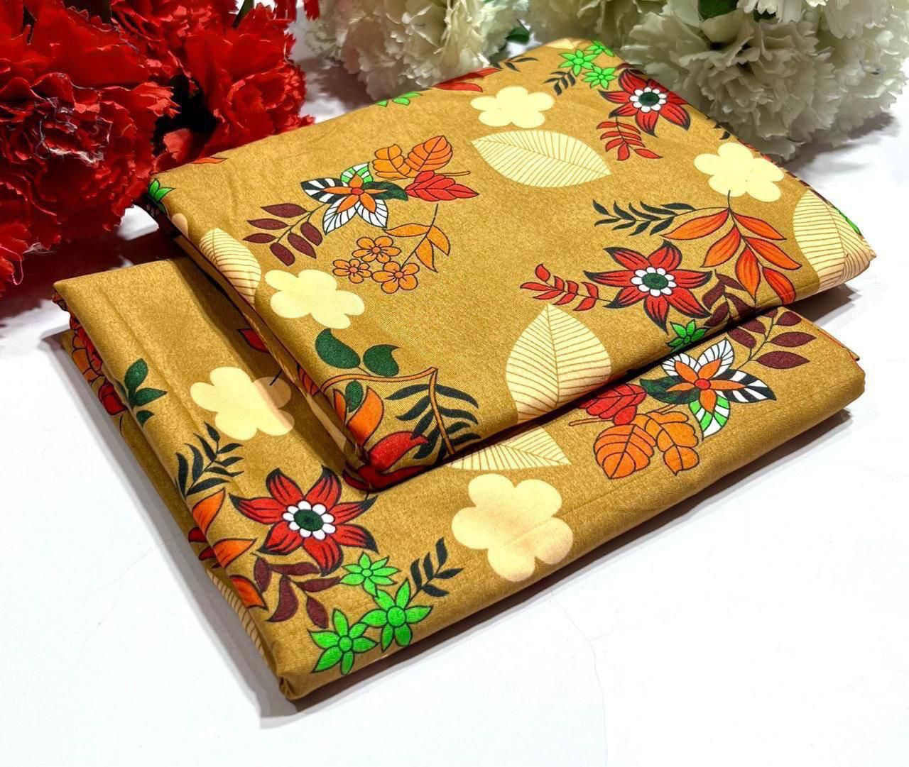 POLO COTTON 2PC FLORAL PRINT'S 3D