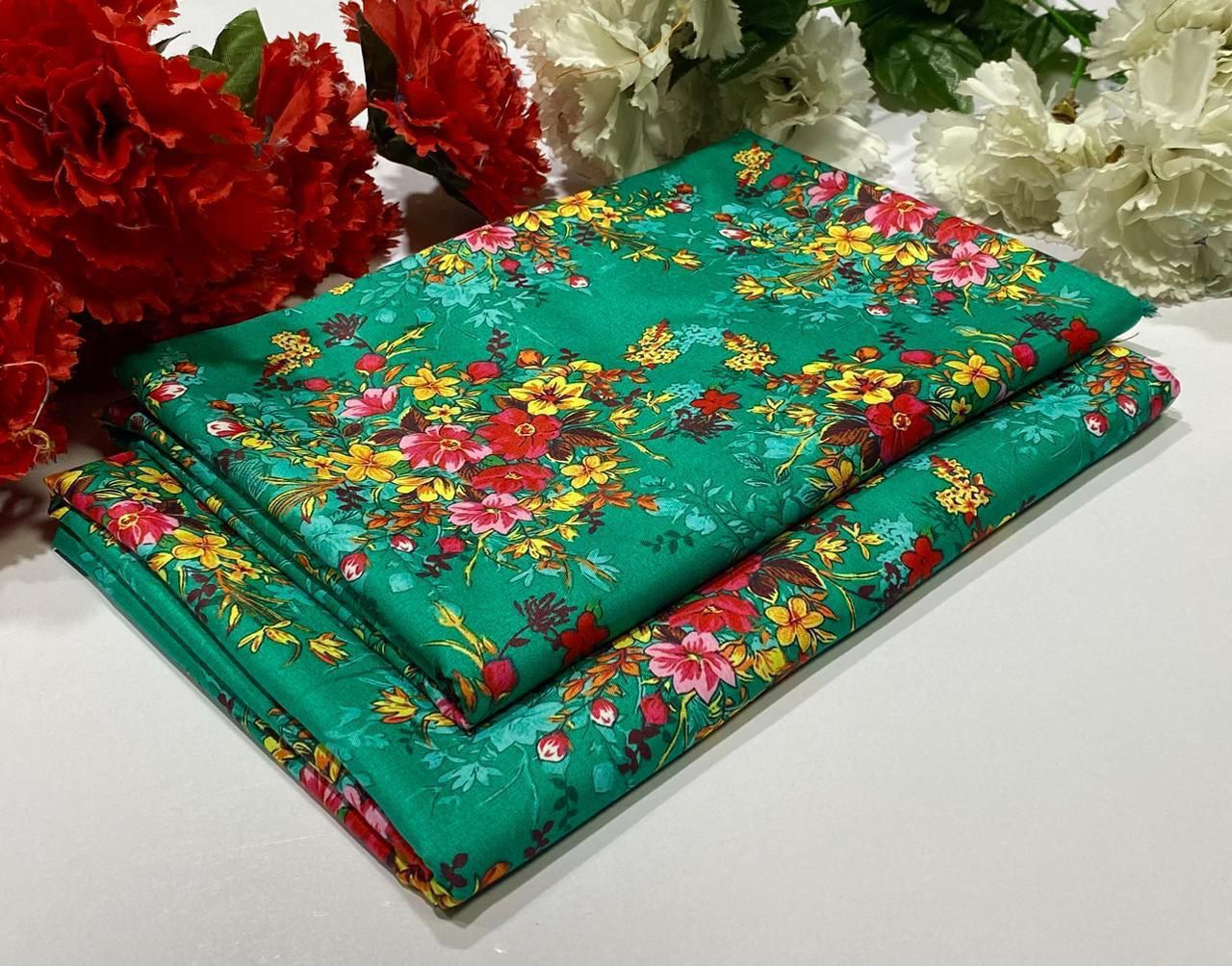 POLO COTTON 2PC FLORAL PRINT'S 3D