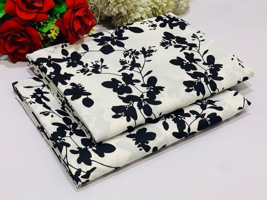 POLO COTTON 2PC WITH FLORAL PRINT'S