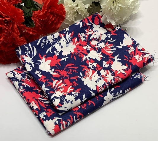 CAMBRIC COTTON 2PC FLORAL PRINT'S 3D