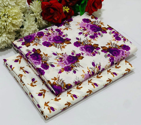 POLO COTTON 2PC FLORAL PRINT'S 3D