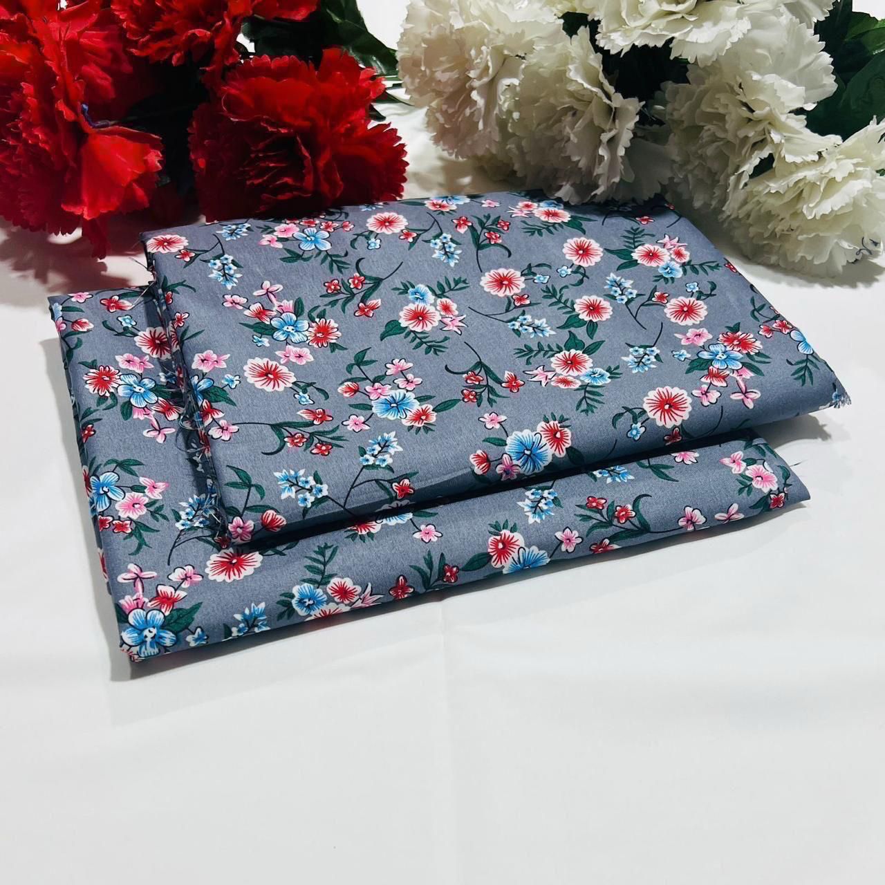 POLO COTTON 2PC FLORAL PRINT'S 3D