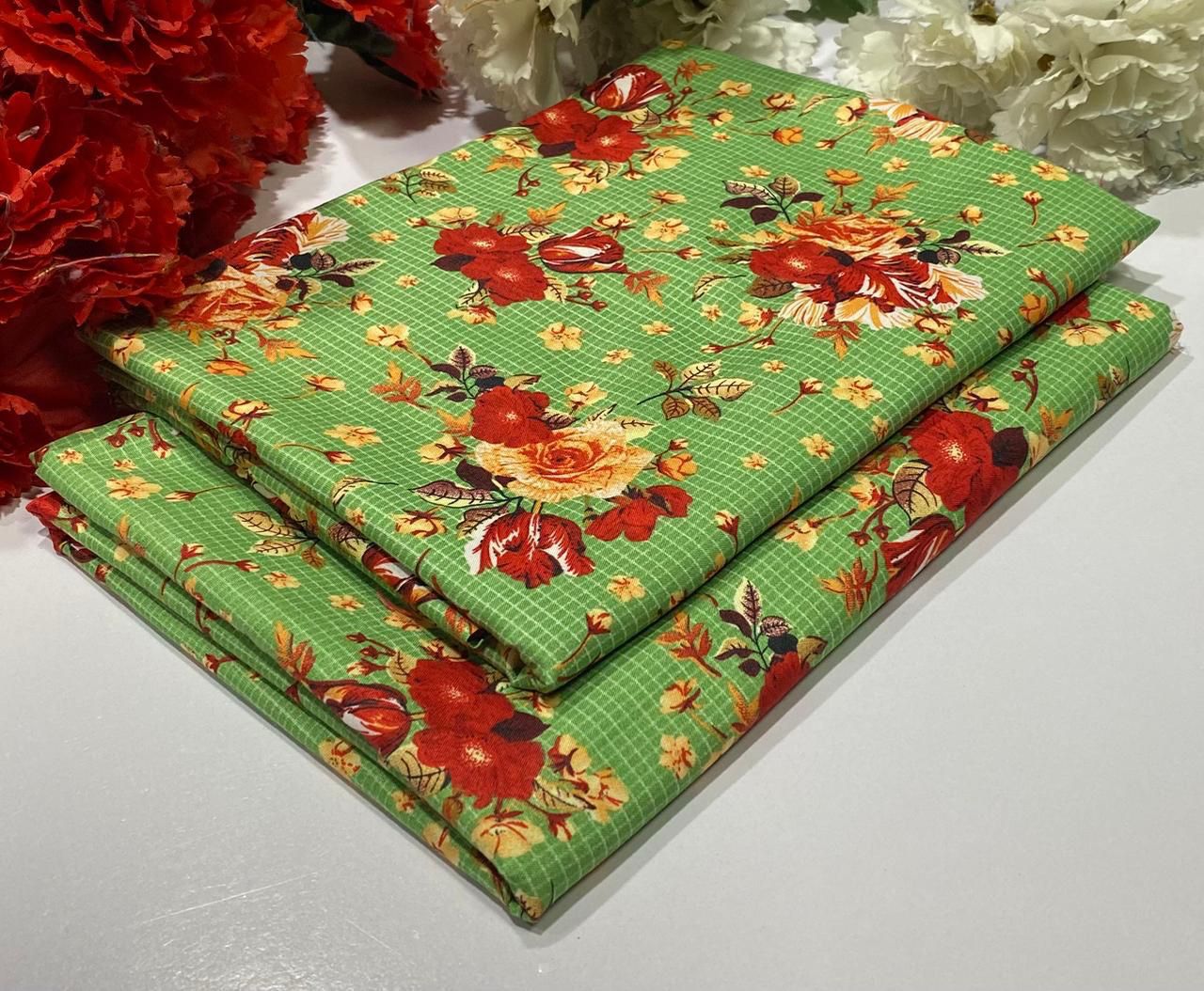 POLO COTTON 2PC FLORAL PRINT'S 3D