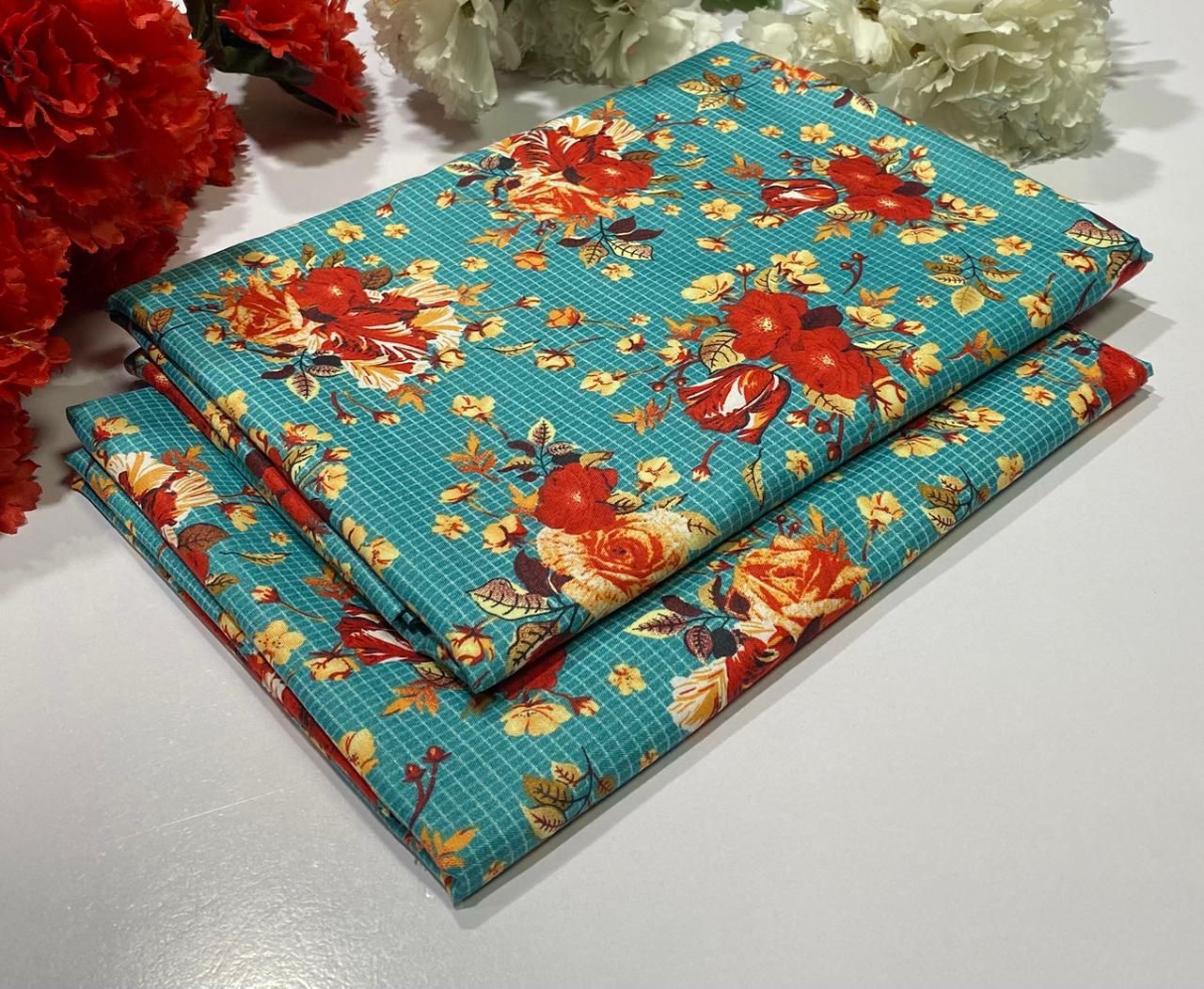 POLO COTTON 2PC FLORAL PRINT'S 3D