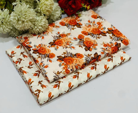 POLO COTTON 2PC FLORAL PRINT'S 3D