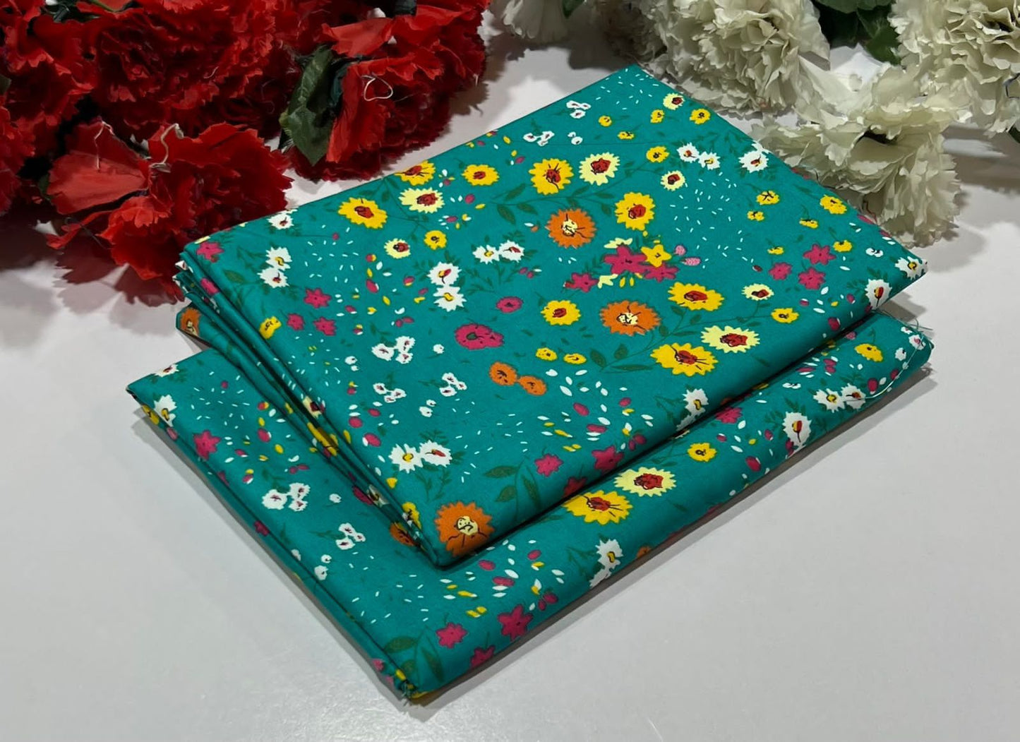 POLO COTTON 2PC FLORAL PRINT'S 3D