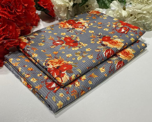 POLO COTTON 2PC FLORAL PRINT'S 3D