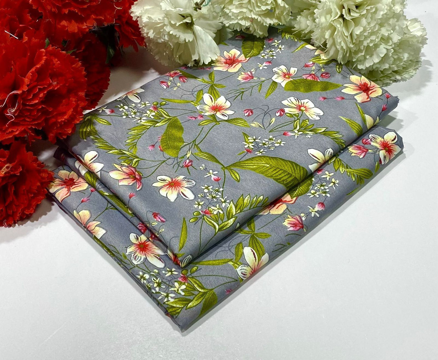 POLO COTTON 2PC FLORAL PRINT'S 3D