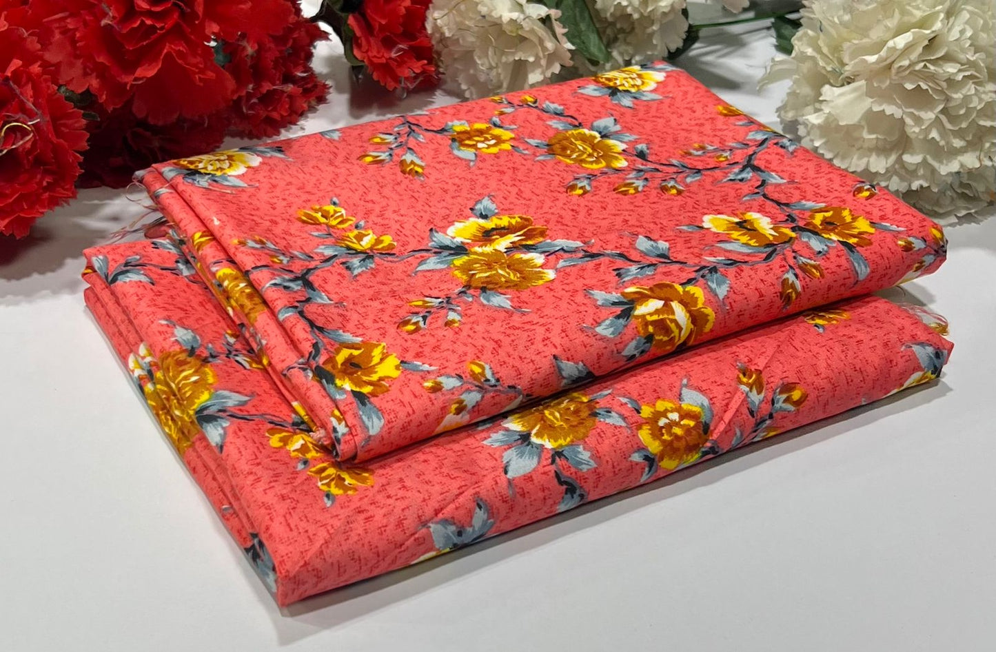 POLO COTTON 2PC FLORAL PRINT'S 3D