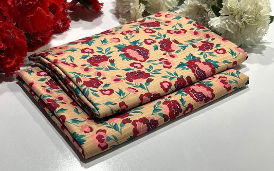 POLO COTTON 2PC FLORAL PRINT'S 3D