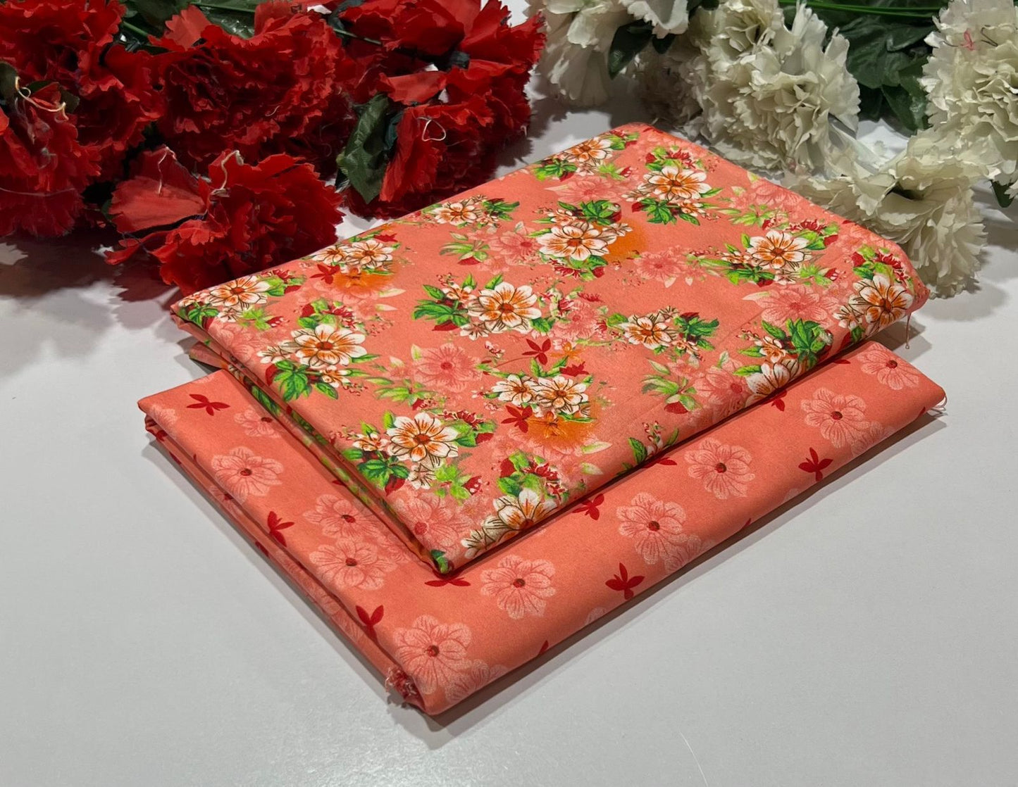 POLO COTTON 2PC FLORAL PRINT'S 3D